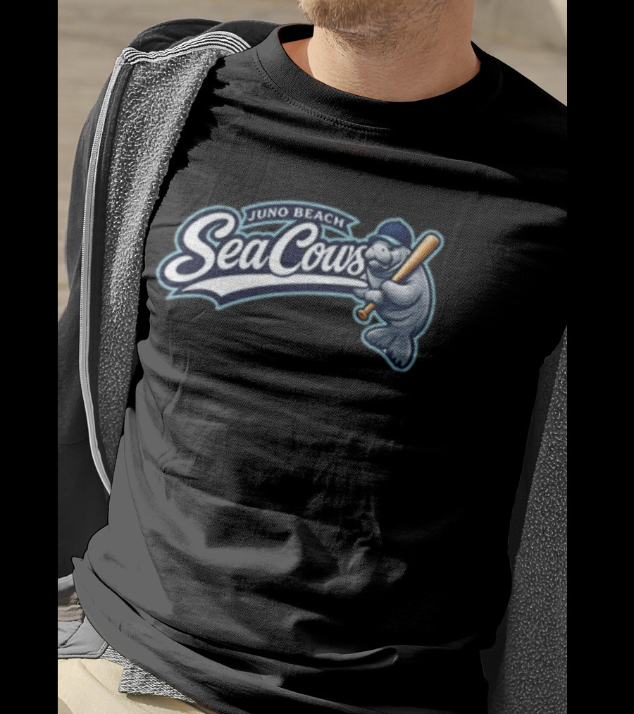 Juno Beach Sea Cows Baseball Manatee Team Sports Fan T-Shirt