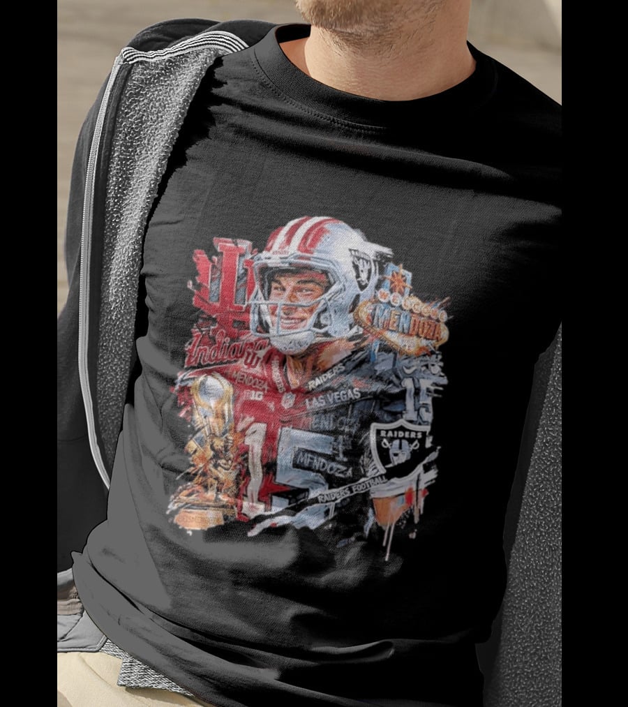 Las Vegas Raiders Football Welcome Mendoza Raiders Indiana 15 T-Shirt
