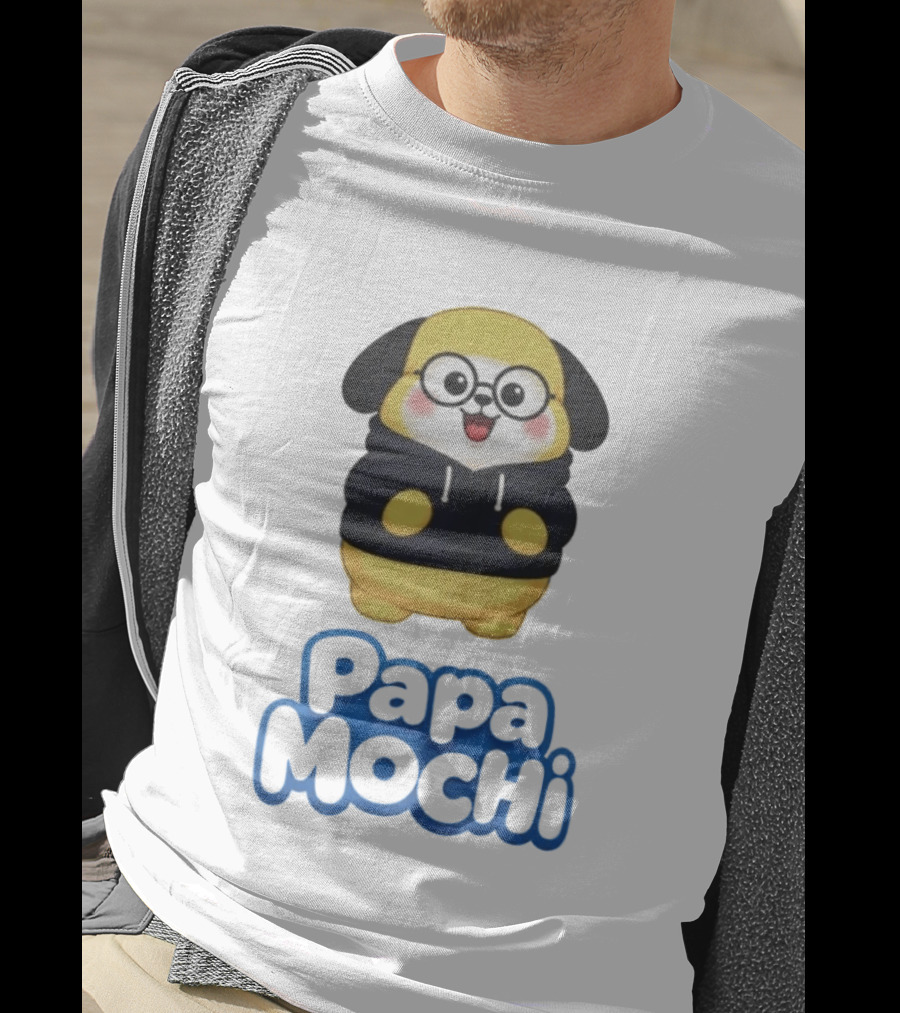 Papa Mochi Cute Character With Glasses T-Shirt