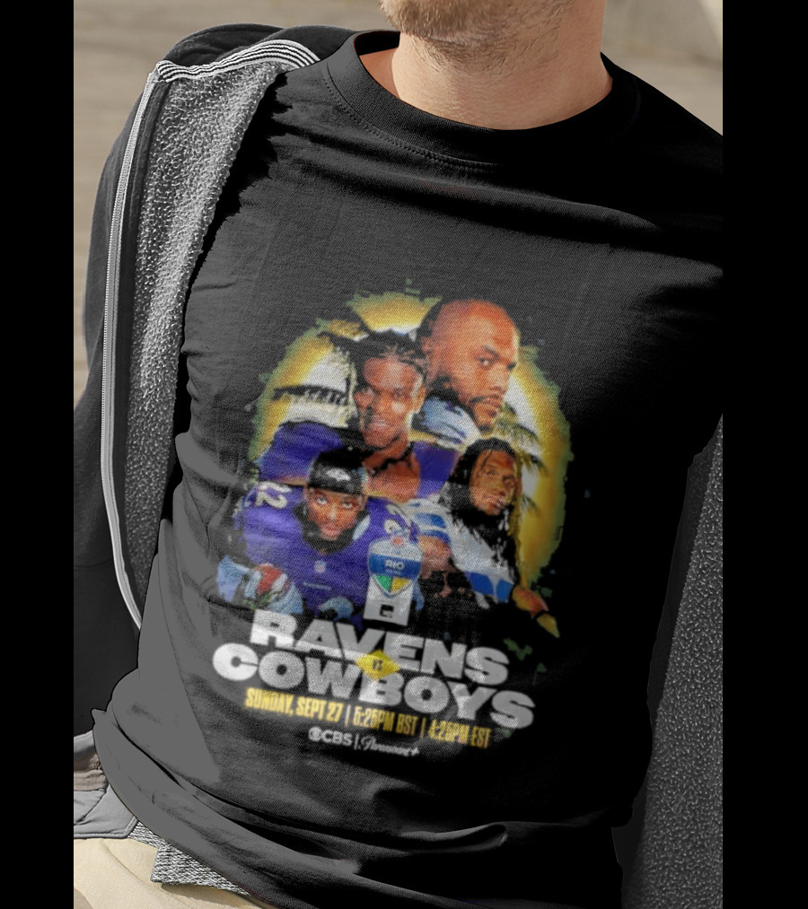 Rio Game 2026 Baltimore Ravens Vs Dallas Cowboys September 27 Matchup Sunday 1 P.M. BRT T-Shirt