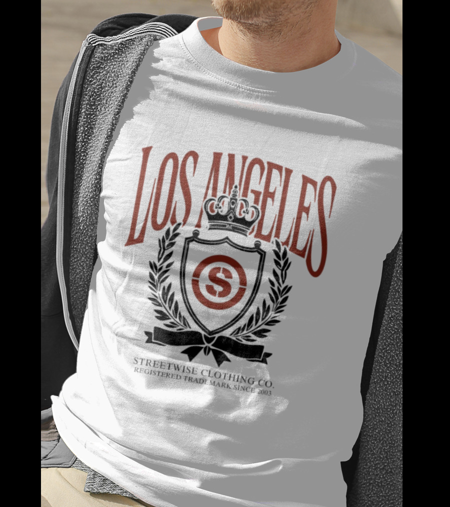 Los Angeles Streetwise Clothing Co Registered Trademark City Crest Since 2003 T-Shirt