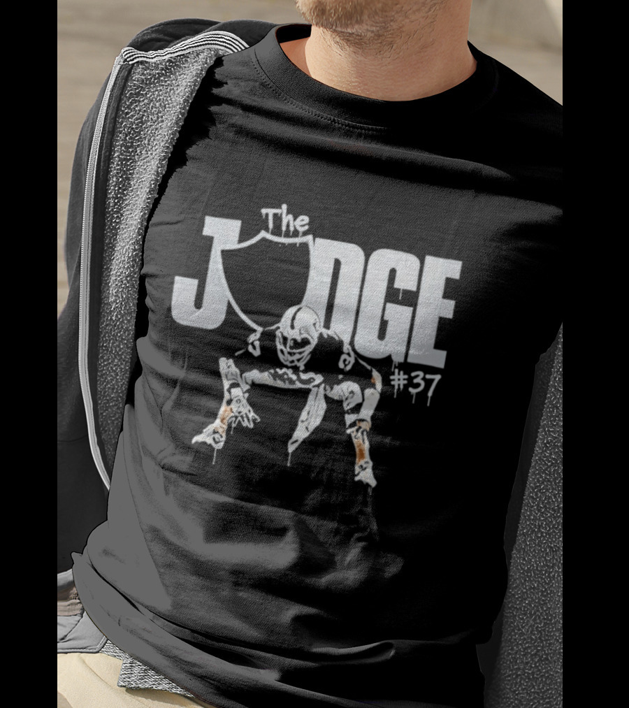 The Judge Las Vegas Raiders 37 Linebacker T-Shirt