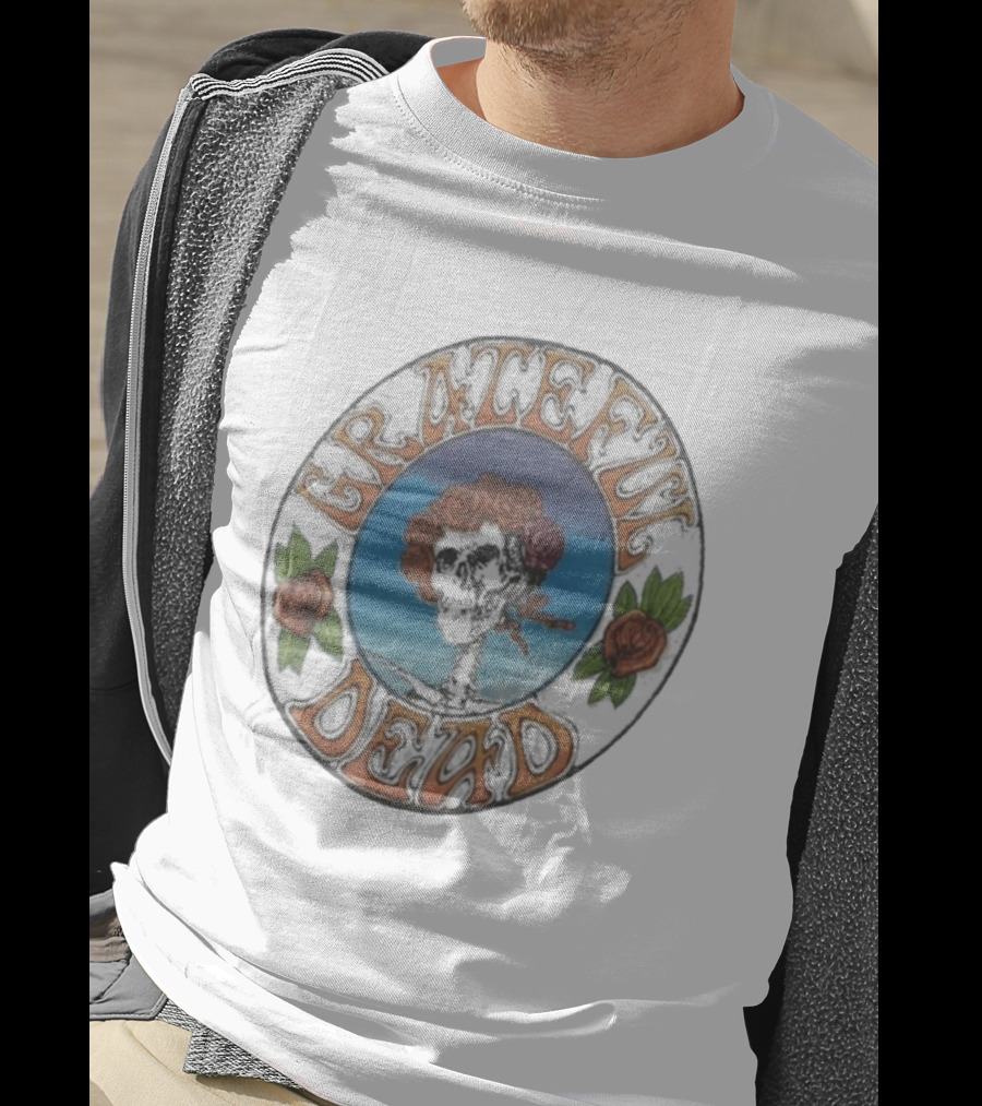 Grateful Dead 1970s Bertha Skull And Roses T-Shirt