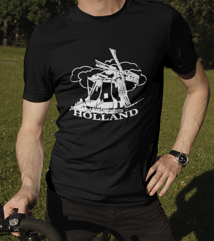 Jaafar Jackson Holland Windmill Classic Dutch Scene T-Shirt