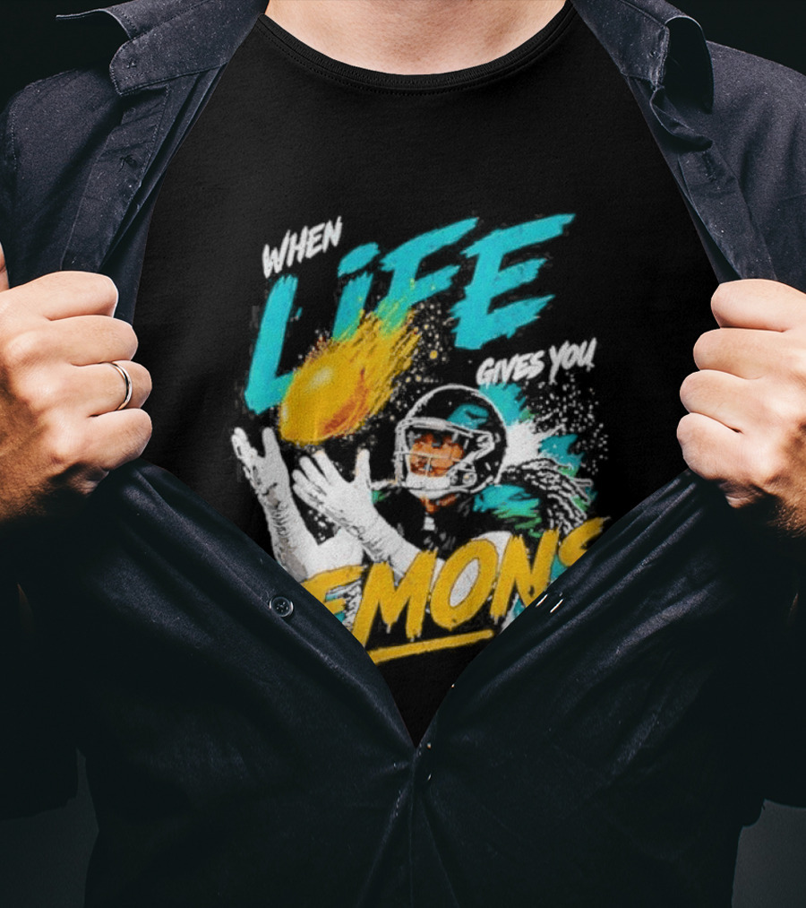 Philadelphia Eagles When Life Gives You Lemons Football Makai Lemon T-Shirt