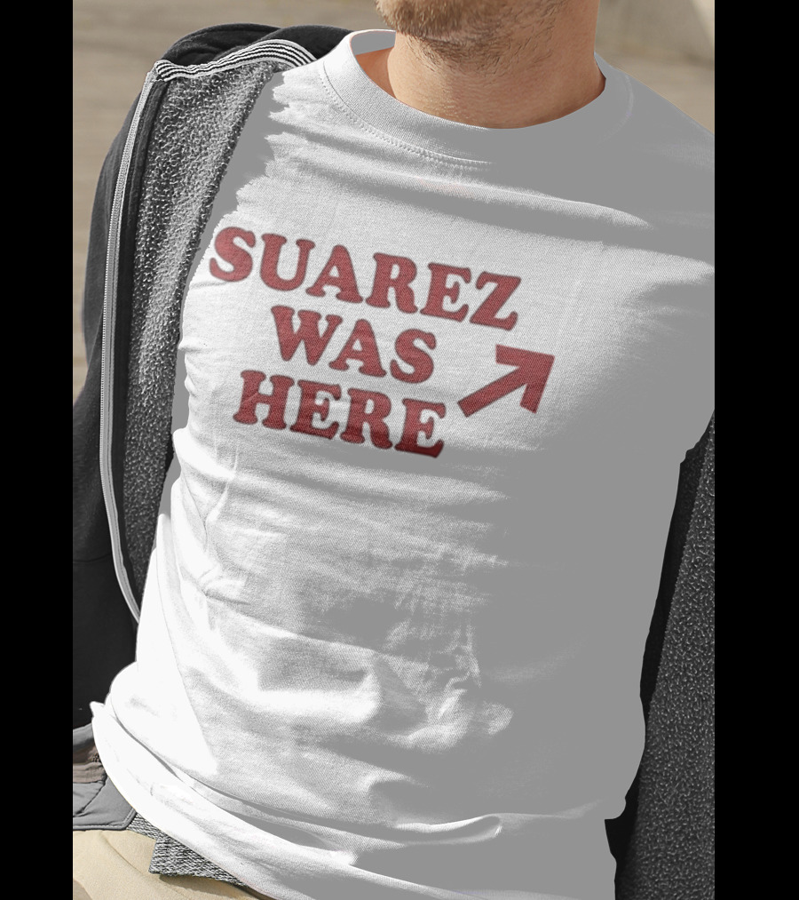 Suarez Was Here Arrow Icon Bold Red T-Shirt