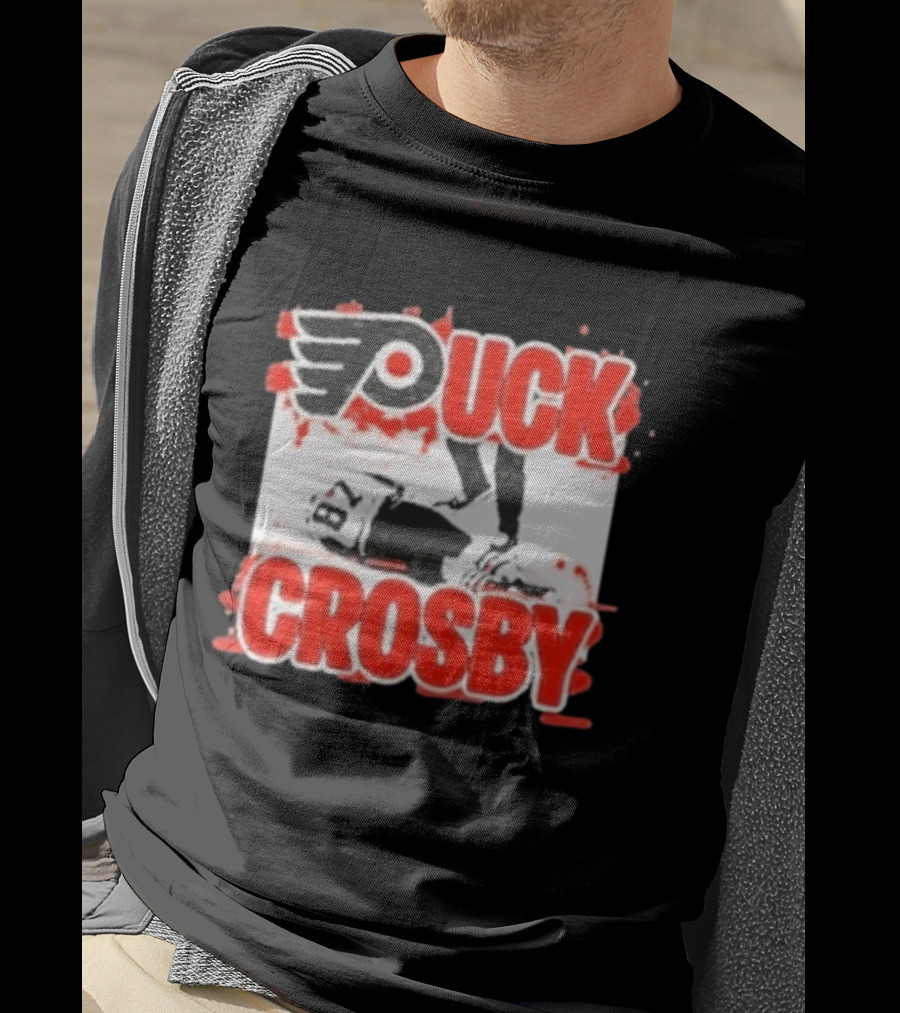 Puck Crosby Philadelphia Flyers Hockey 87 2026 T-Shirt