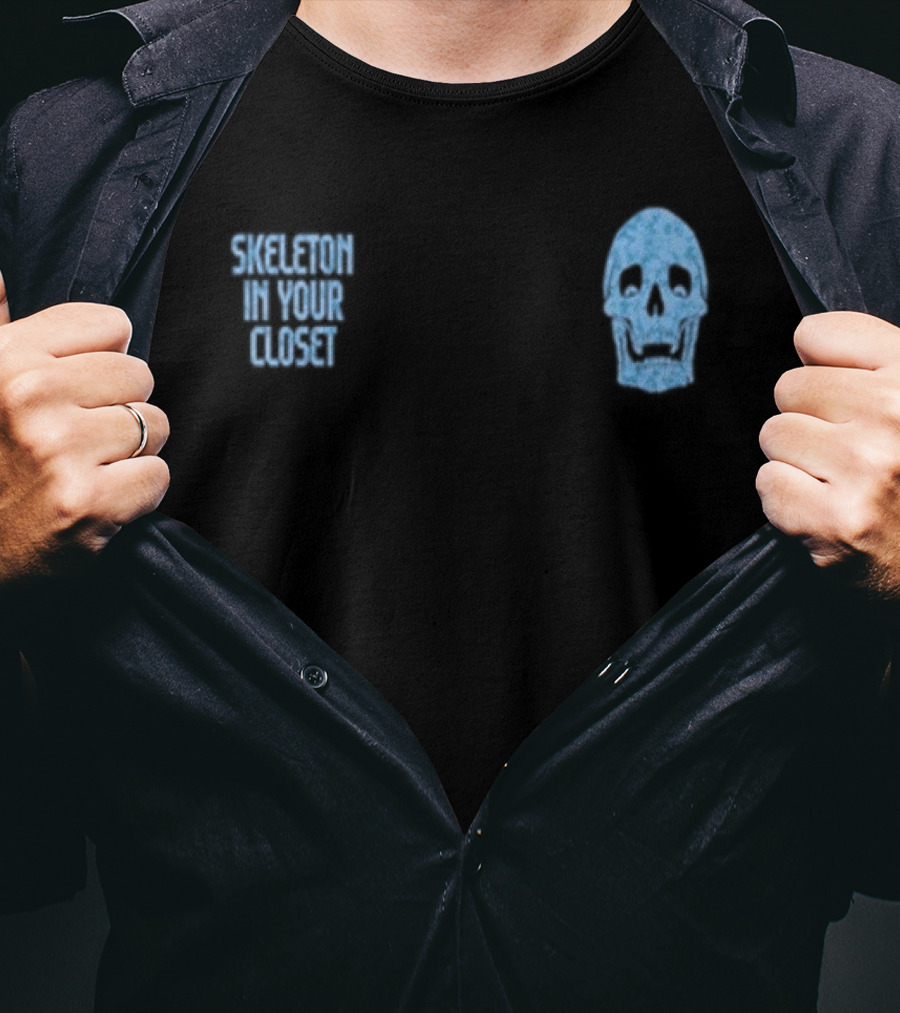 Skeleton In Your Closet Llof Blue Skull T-Shirt