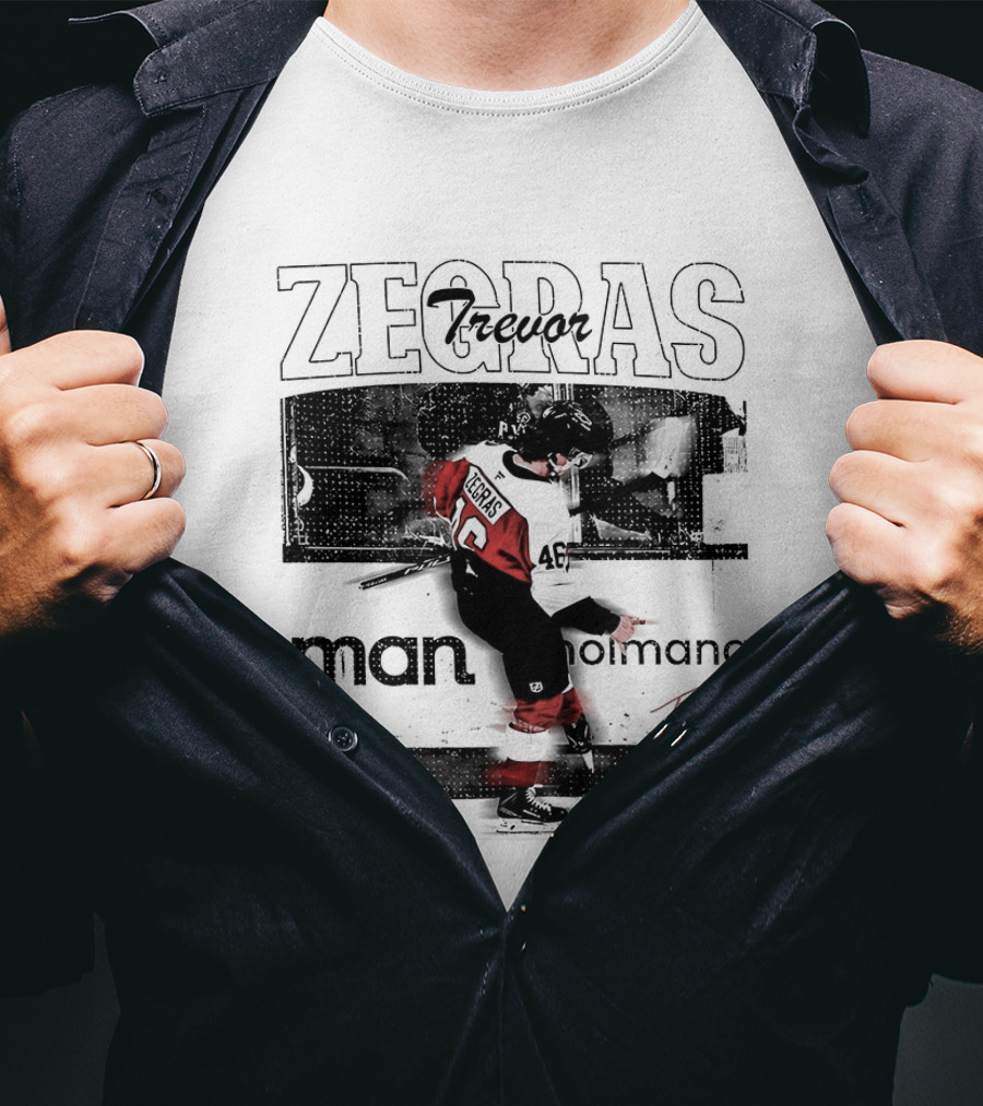 Zegras Trevor Holmana Philadelphia Flyers Hockey T-Shirt