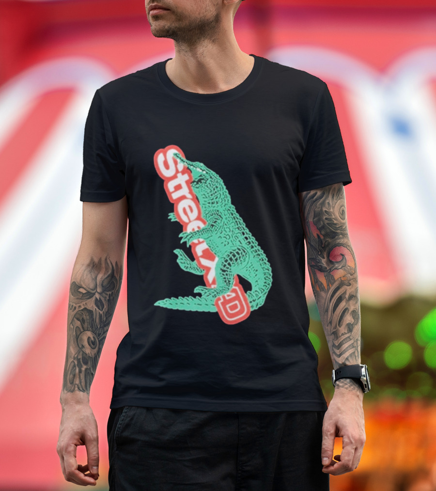 StreetxAD Basilik Gator Vintage Crocodile T-Shirt