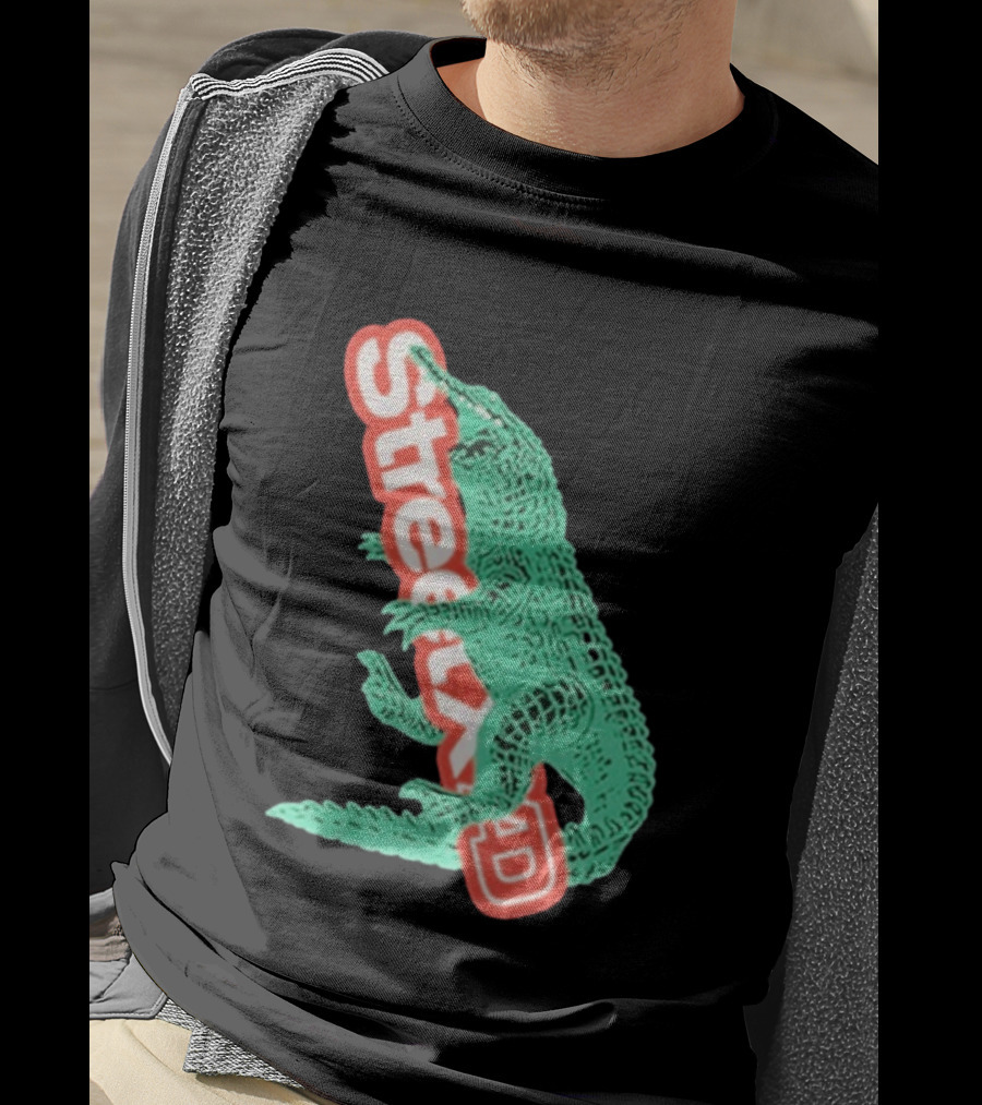 StreetxAD Basilik Gator Vintage Crocodile T-Shirt