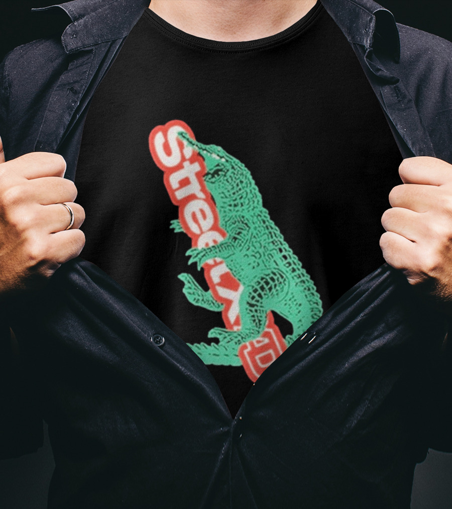 StreetxAD Basilik Gator Vintage Crocodile T-Shirt