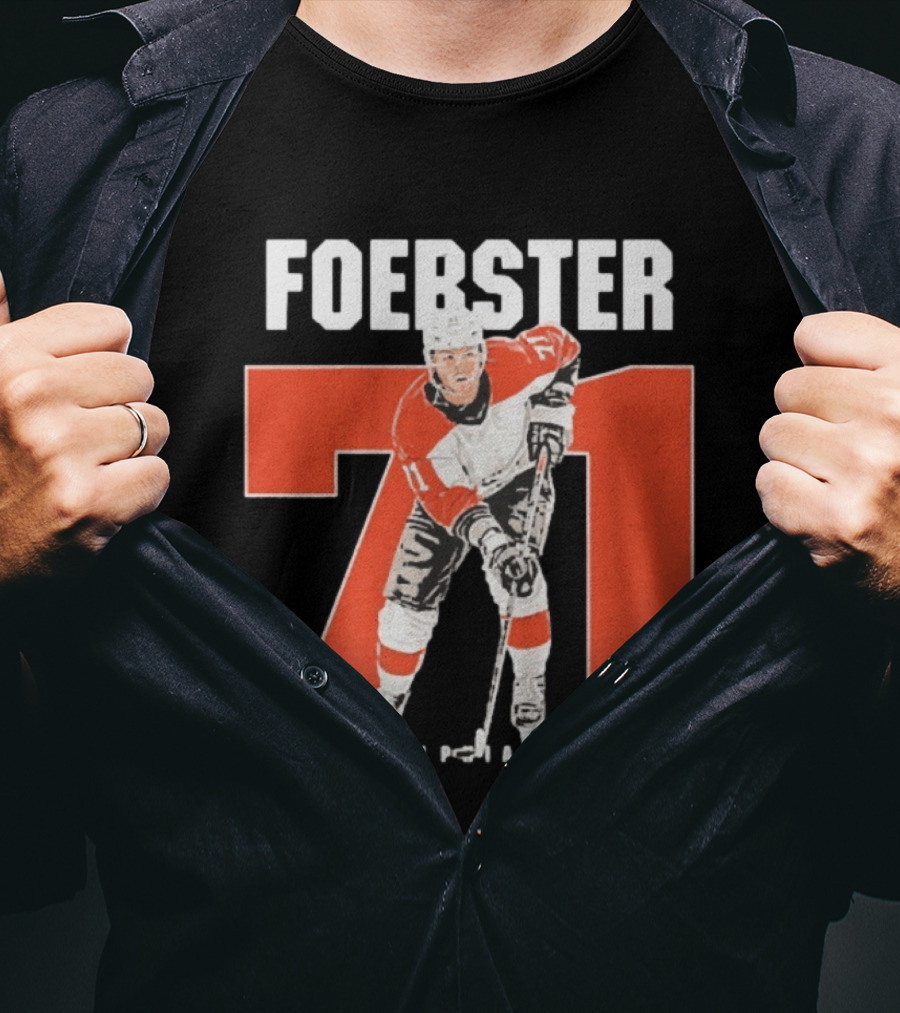 Tyson Foerster 71 Philadelphia Hockey Flyers T-Shirt