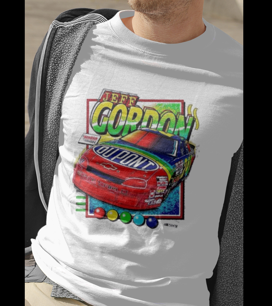 Hendrick Motorsports Jeff Gordon Dupont Chevrolet #24 Racing Car T-Shirt