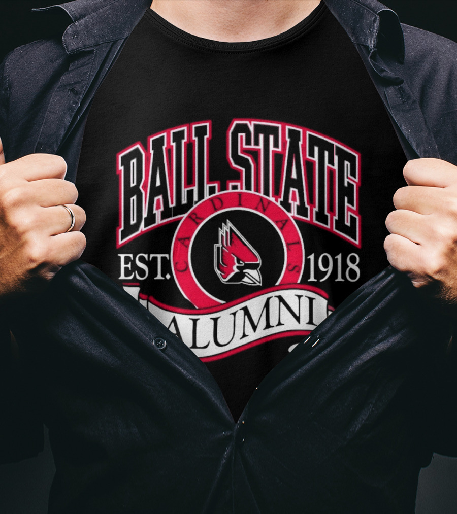 Ball State University Alumni Est. 1918 Cardinal T-Shirt