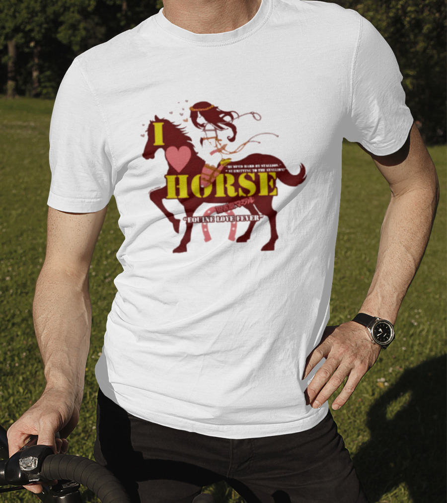 I Love Horse Equine Heart Fever T-Shirt