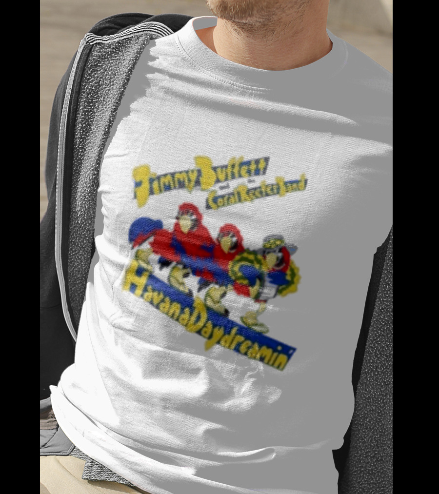 Jimmy Buffett Coral Reefer Band Havana Daydreamin Parrot 1997 Tour T-Shirt