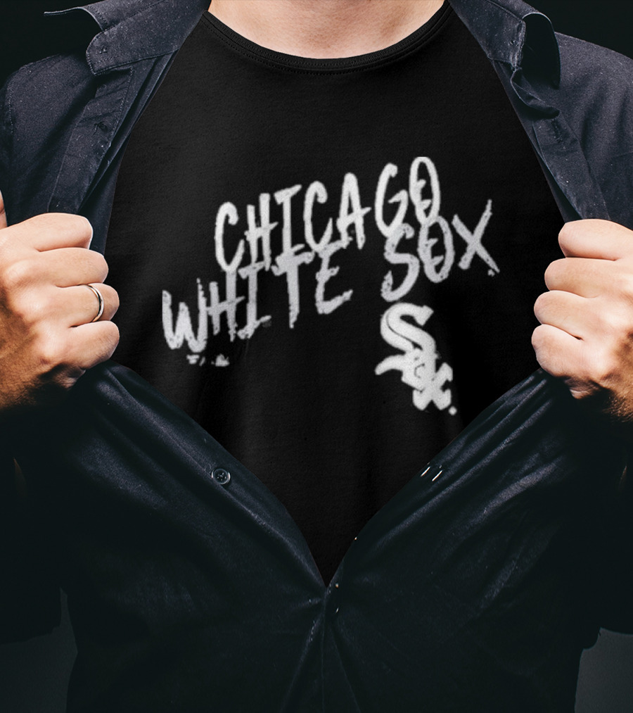 Chicago White Sox White Sox Hustle Script Style Team Spirit T-Shirt