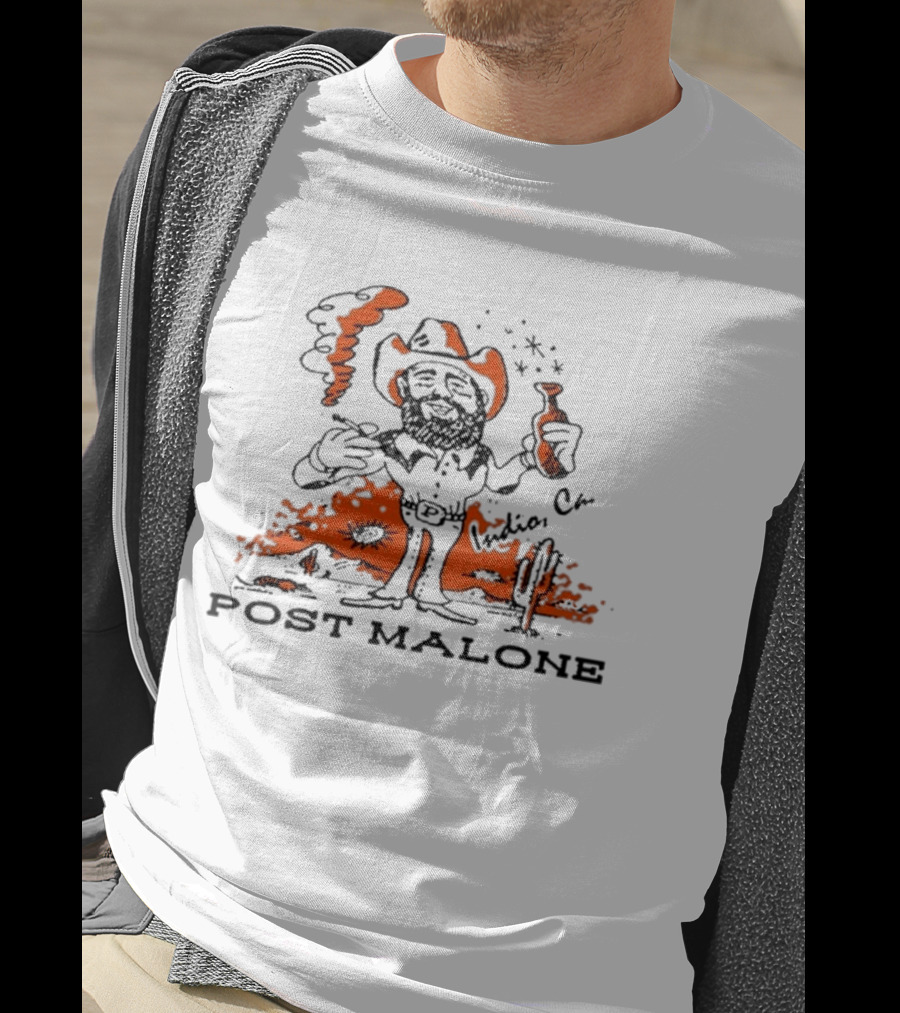 Post Malone Tour Cowboy Indio CA 04 26 2026 Desert Cactus Scene T-Shirt