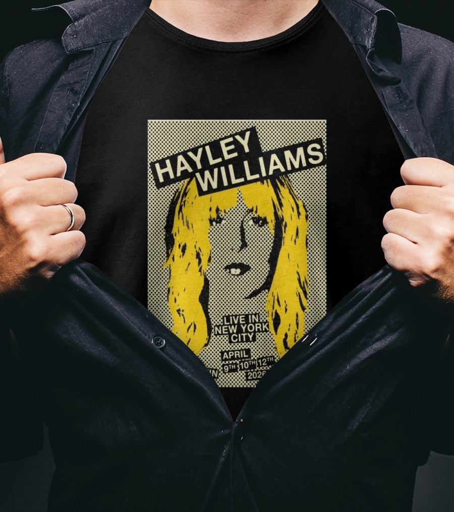 Hayley Williams Live Hammerstein Ballroom New York City April 9th 10th 12th 2026 With Water From Your Eyes T-Shirt