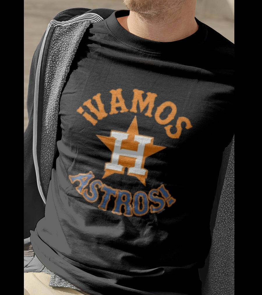 Houston Astros Vamos Astros MLB Star Logo Team Spirit T-Shirt