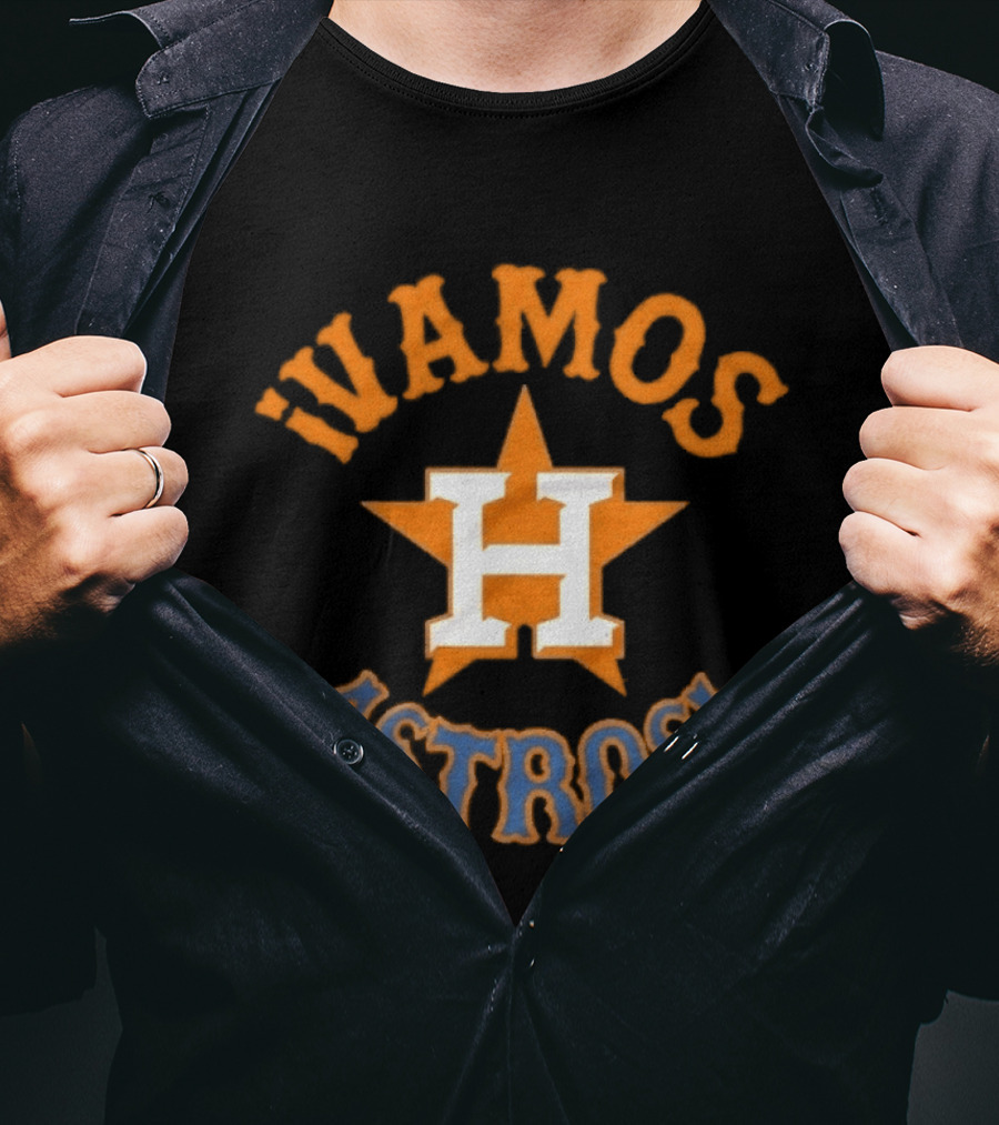 Houston Astros Vamos Astros MLB Star Logo Team Spirit T-Shirt
