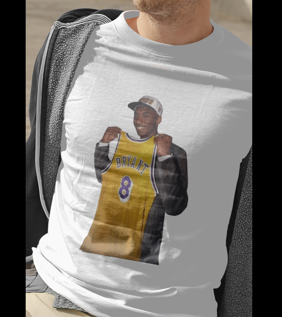 Bryant 8 Lakers Jersey Iconic Kobe Image T-Shirt