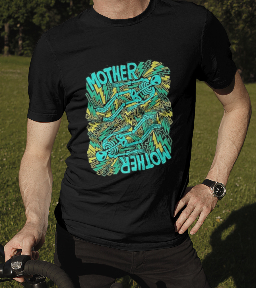 Mother Mother Grief Chapter Au Tour Lightning Figures And Neon T-Shirt