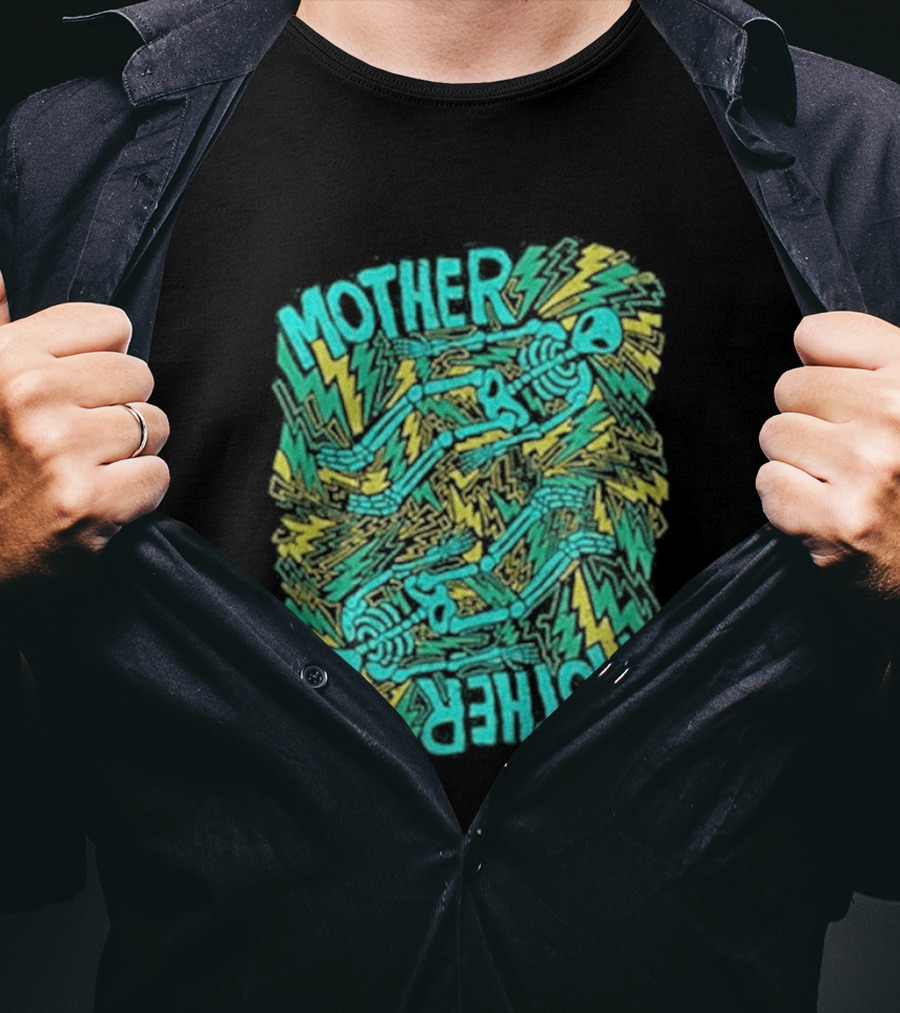 Mother Mother Grief Chapter Au Tour Lightning Figures And Neon T-Shirt