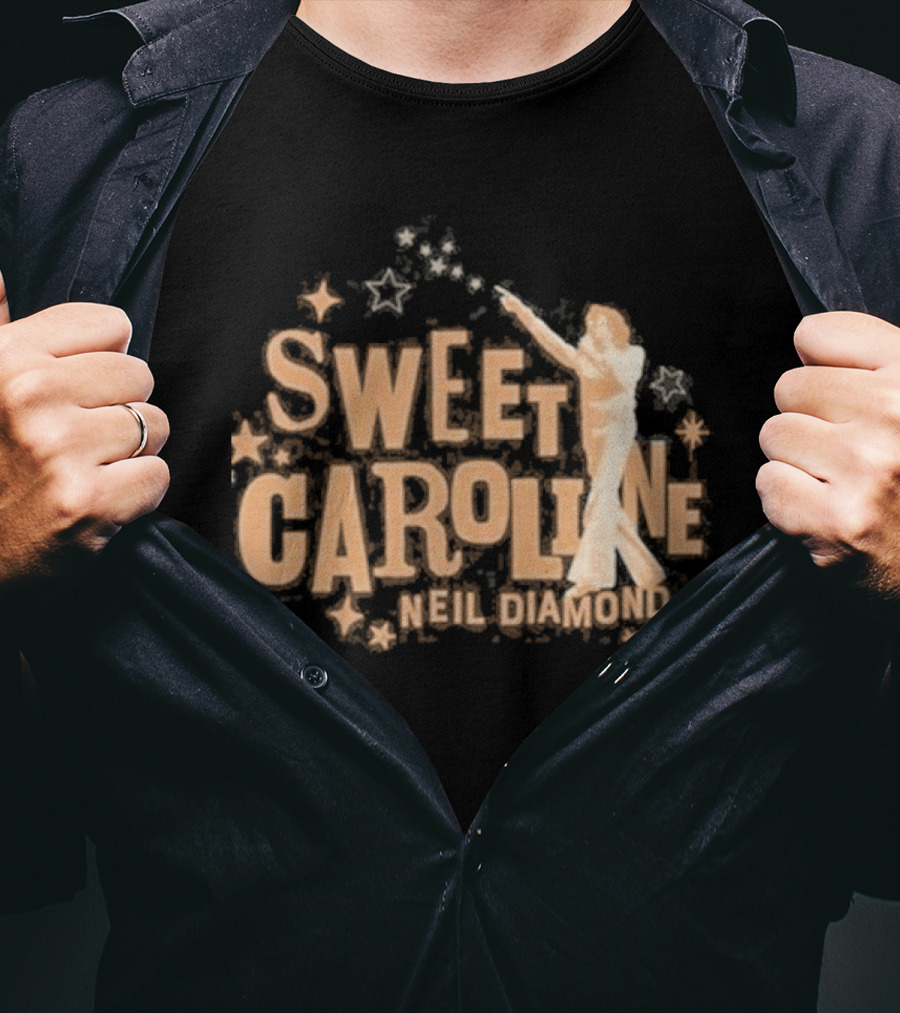 Sweet Caroline Neil Diamond Vintage Style Retro Aesthetic T-Shirt