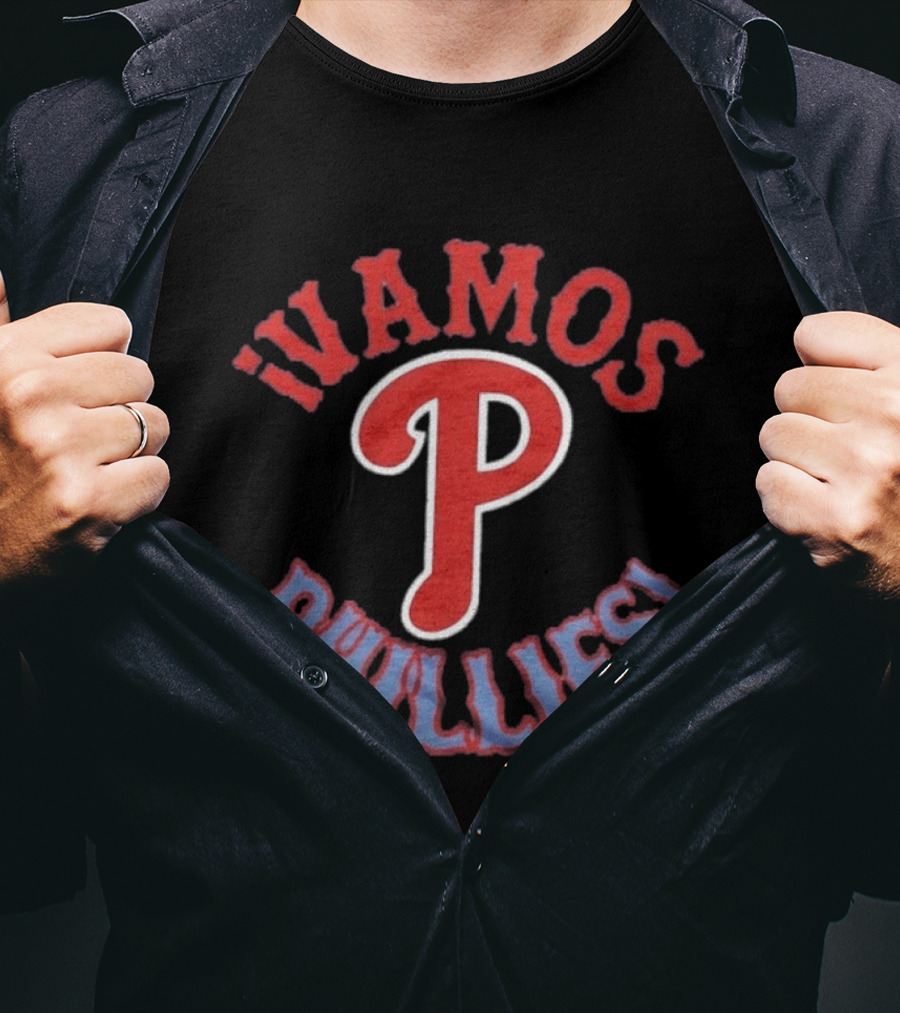 Philadelphia Phillies MLB Vamos Phillies Enthusiastic Team Spirit T-Shirt