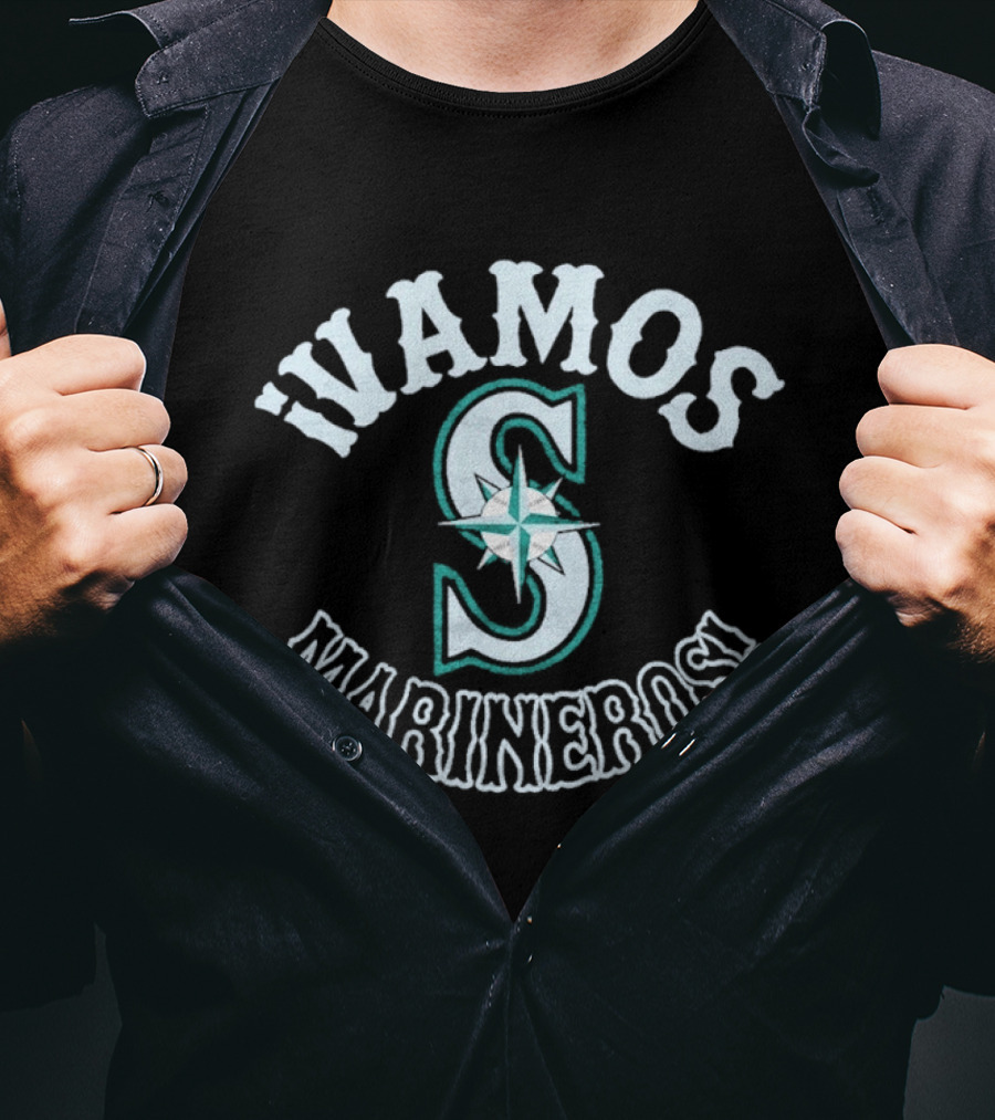 ¡Vamos Marineros! Seattle Mariners MLB Enthusiasts Gear T-Shirt