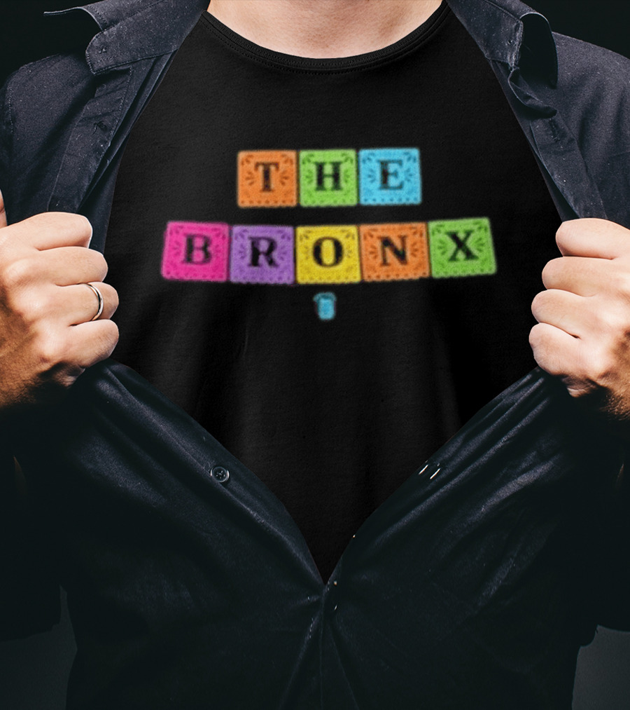 The Bronx Cinco De Mayo Exclusive Enzyme Colorful Block Letters T-Shirt