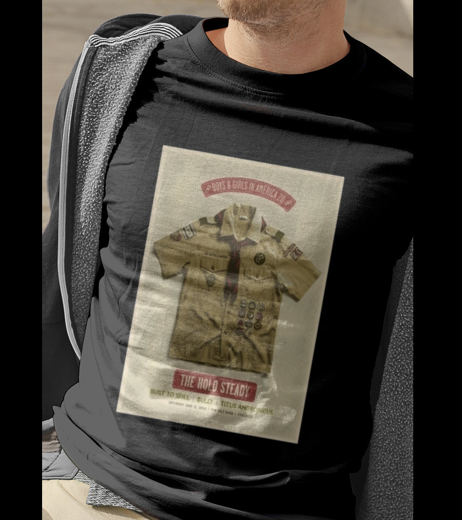 The Hold Steady Boys & Girls In America 2026 Built To Spill Bully Titus Andronicus Chicago 6 13 2026 T-Shirt