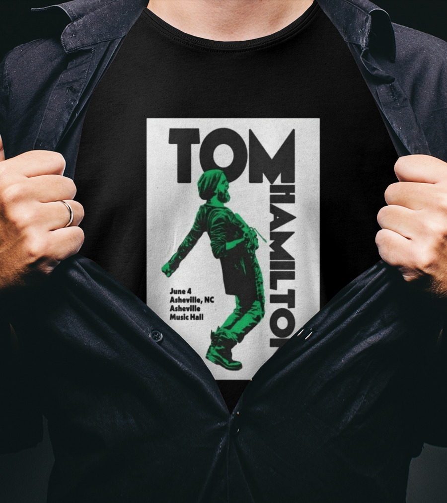 Tom Hamilton Band Asheville NC June 4 Asheville Music Hall T-Shirt