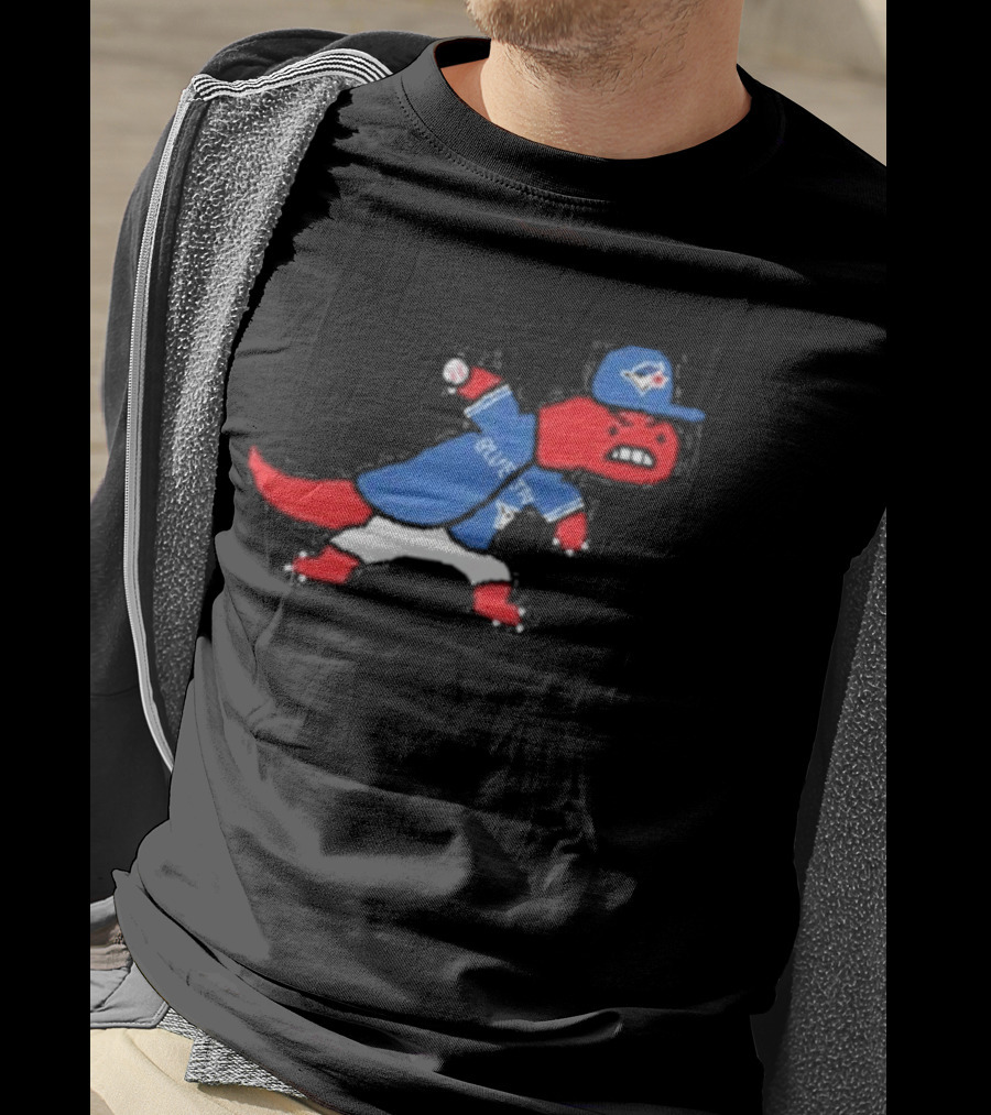 Toronto Blue Jays Raptors Collaboration Paint Style Sports Fan T-Shirt