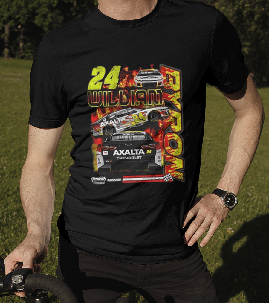 William Byron 24 Axalta Chevrolet Flames Racing Hendrick Motorsports T-Shirt