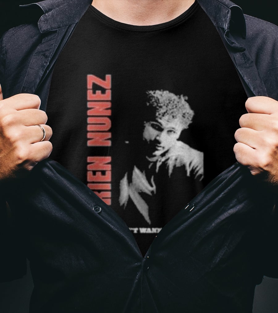 Adrien Nunez Don't Wanna Go Home Tour 2025 Bold Typographic Style Image T-Shirt
