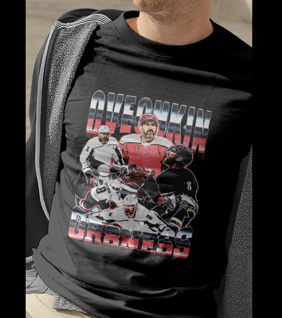 Ovechkin Greatness Washington Capitals Hockey C Captain Number 8 T-Shirt
