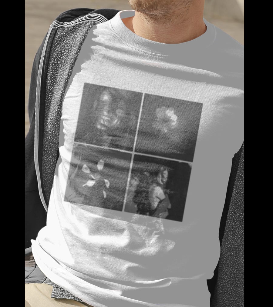 Ariana Grande Reflective Floral Portraits Petal Tile Photo T-Shirt