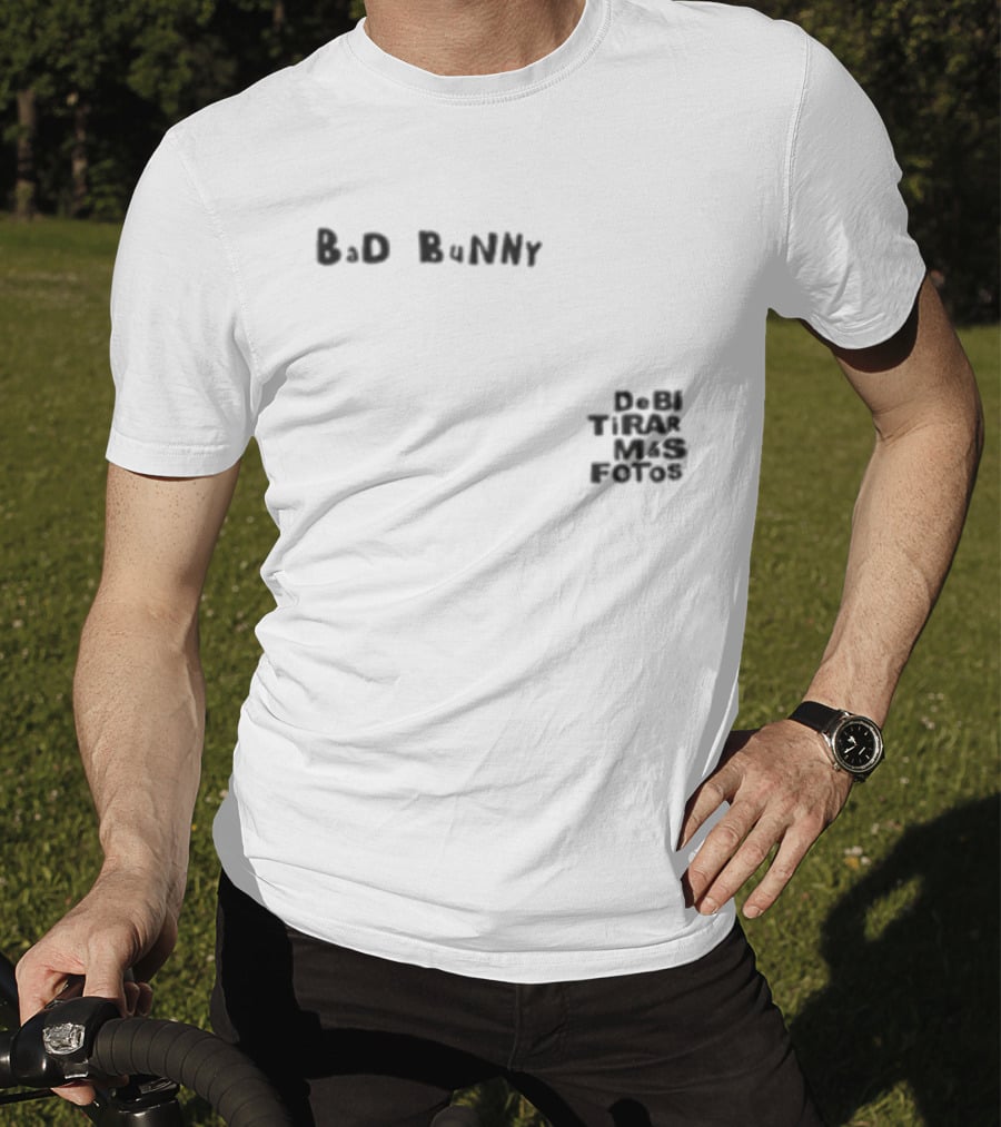 Bad Bunny Vamos A Ver Si Es Velda De Ni Tira Mas Fotos T-Shirt