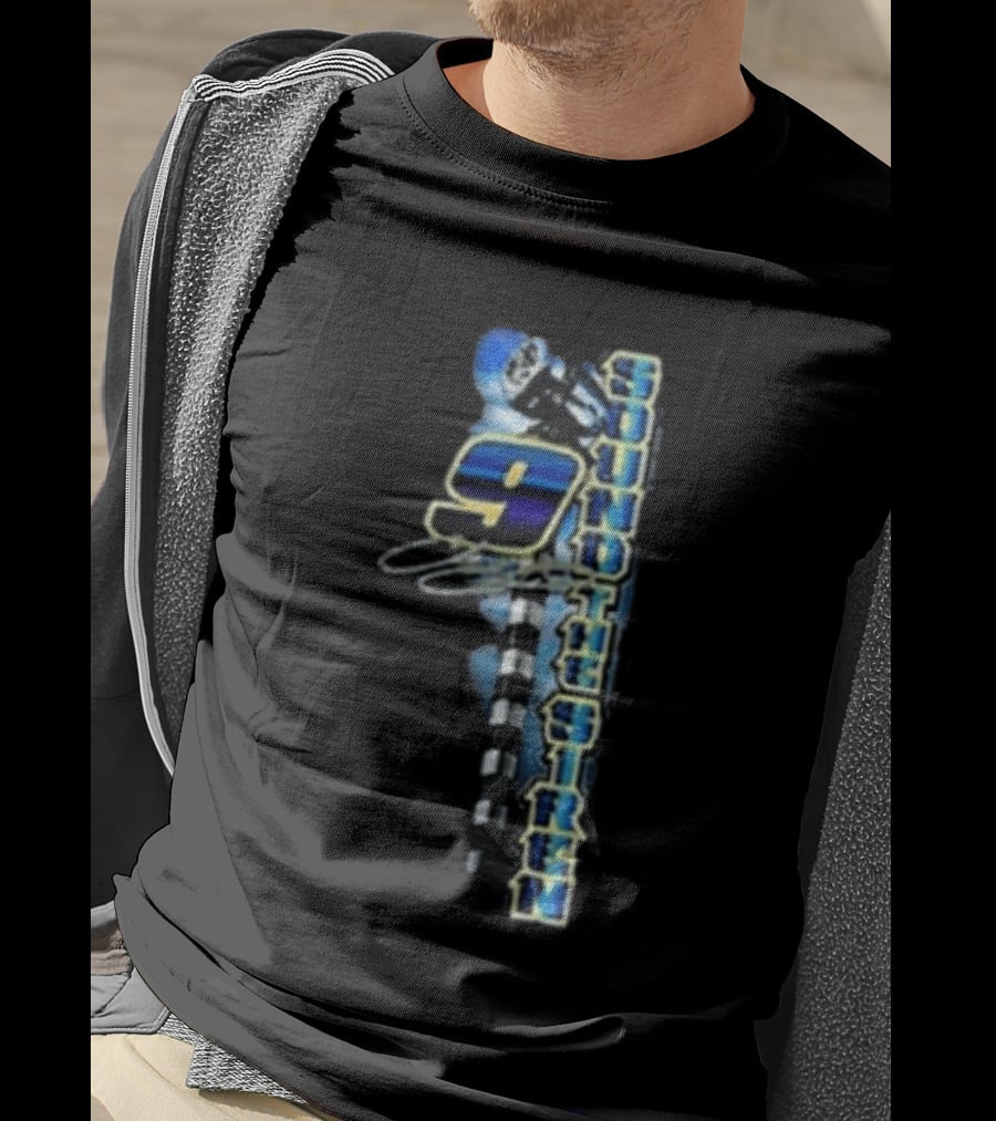 Chase Elliott 9 Sound The Siren Racing Helmet Checkered Flag T-Shirt