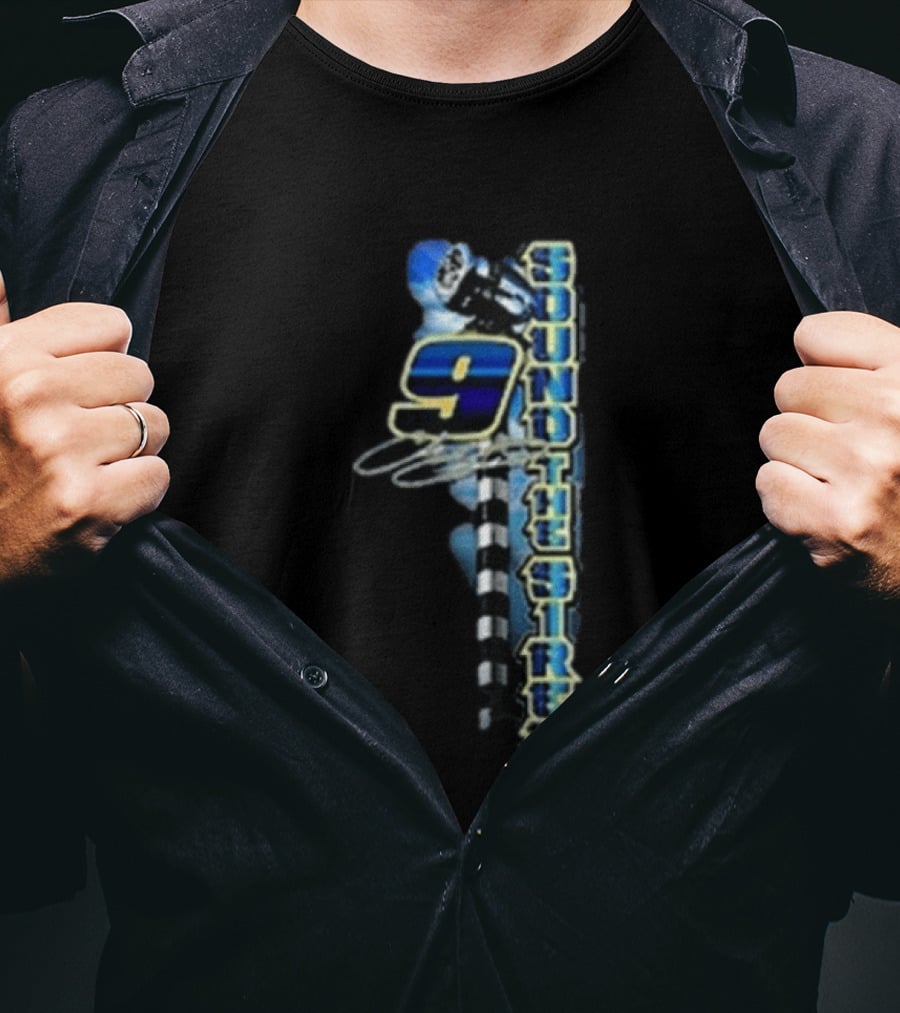 Chase Elliott 9 Sound The Siren Racing Helmet Checkered Flag T-Shirt