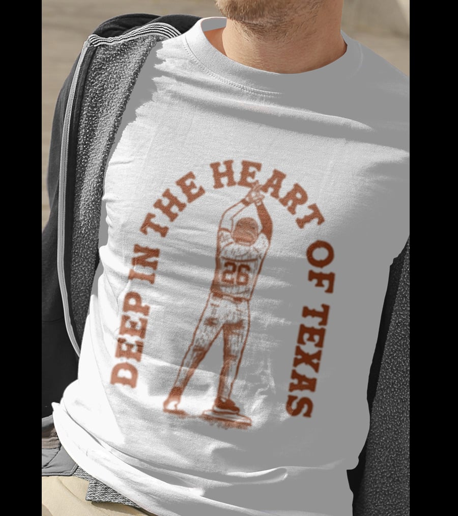 Deep In The Heart Of Texas 25 Baseball Player T-Shirt