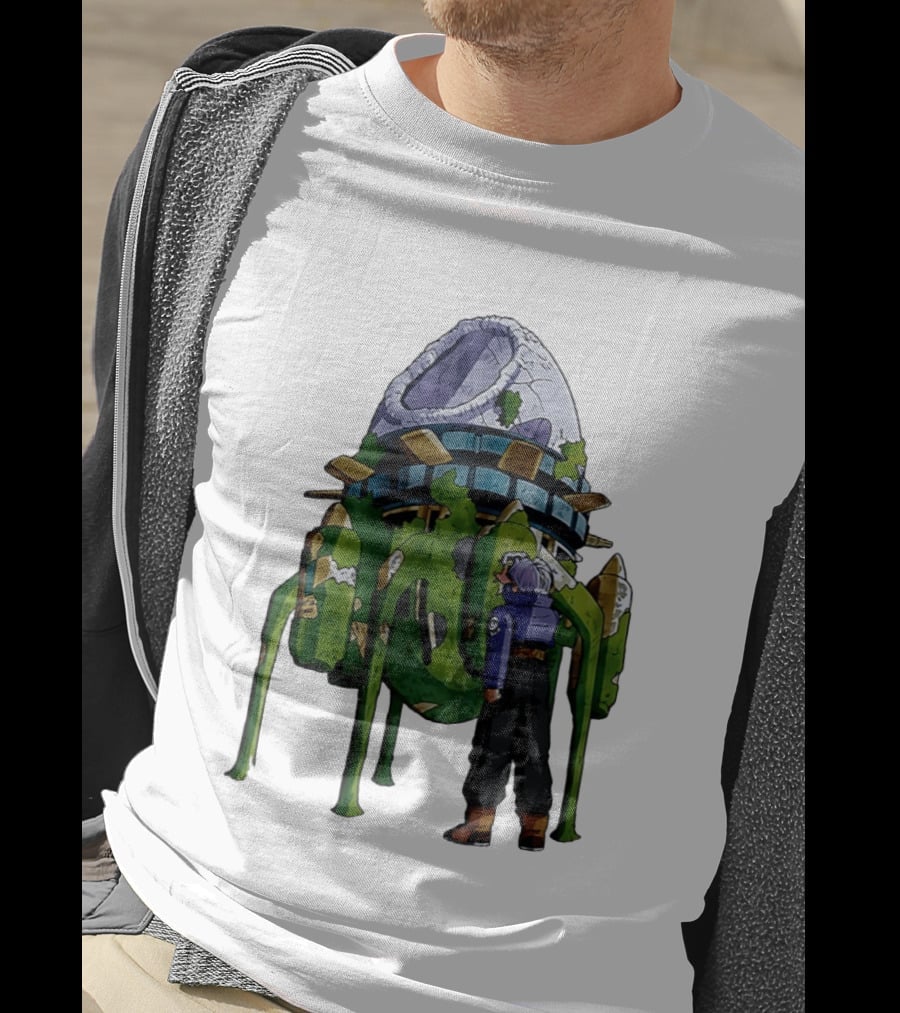 Dragon Ball Z Future Trunks Capsule Corp Time Machine Scene T-Shirt