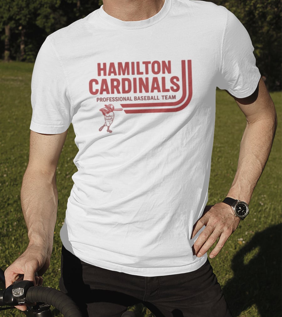 Hamilton Cardinals Professional Baseball Team Red T-Shirt