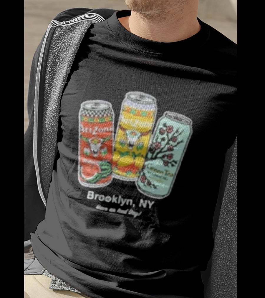 Drinkarizona Black Big Cans In Bin T-Shirt