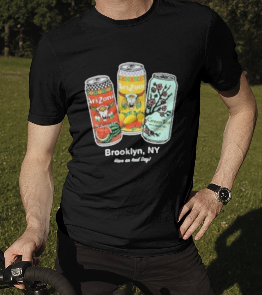 Drinkarizona Black Big Cans In Bin T-Shirt