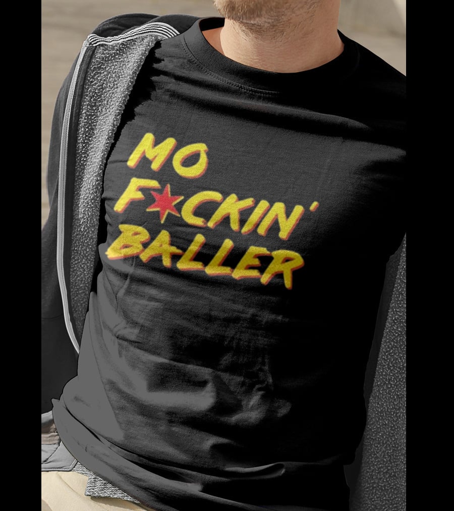 Mo F Ckin' Baller Star Red Yellow T-Shirt