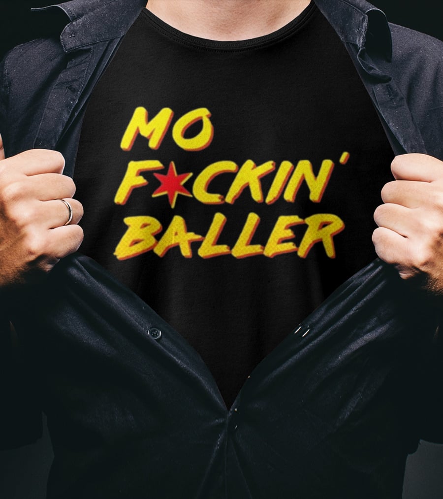 Mo F Ckin' Baller Star Red Yellow T-Shirt
